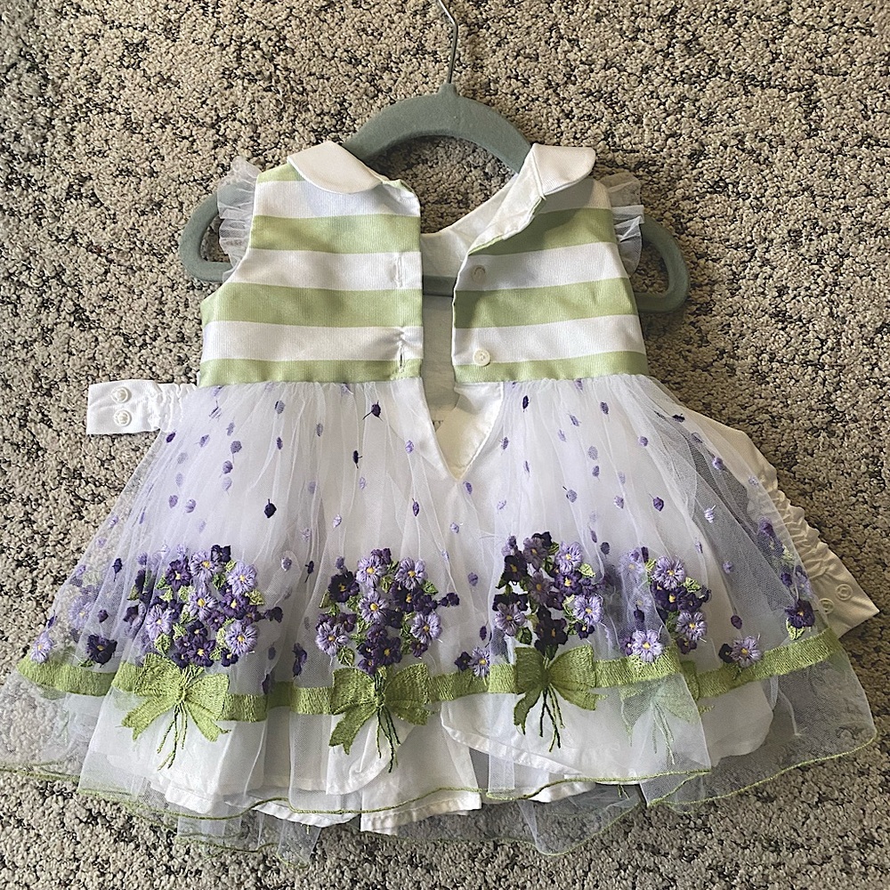 MonnaLisa Tulle Tutu Formal Dress sz 6M
